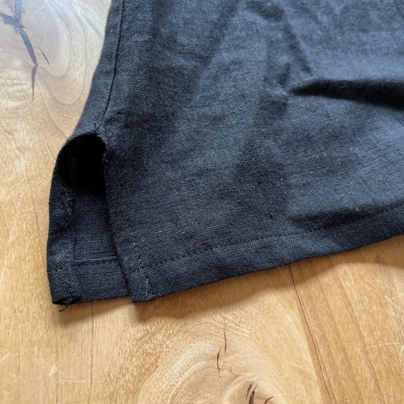 FENINI TUNIC TOP XS 100% BREATHABLE LINEN PULL ON COWL NECK CASUAL MINIMALIST - Picture 10 of 12